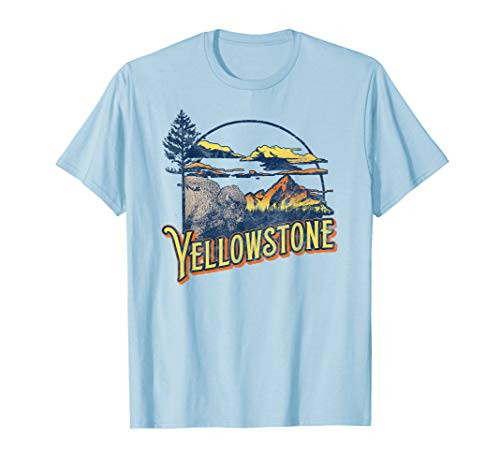 Vintage Yellowstone National Park Retro 80 s Style Graphic T-Shirt Vintage Yellowstone National Park Retro 80 s Style Graphic T-Shirt