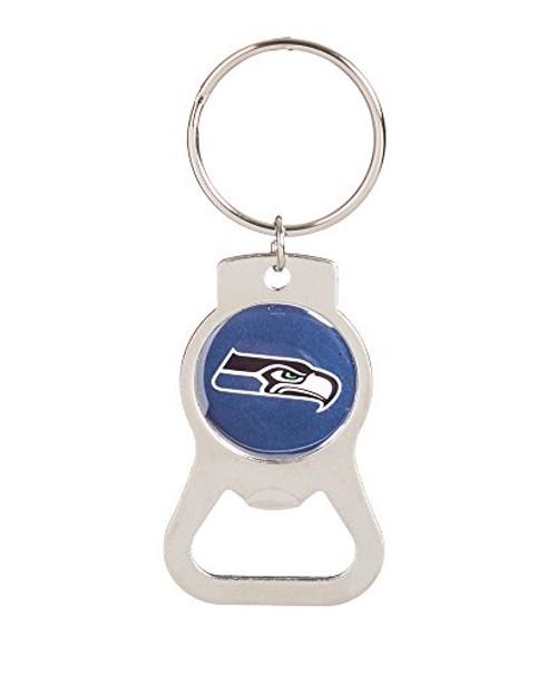 Team Sports America C307825B Seattle Seahawks Bottle Opener, Silver