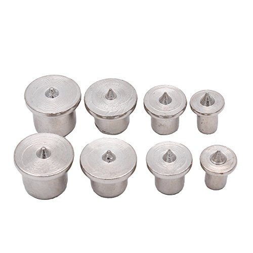 in-tool-home AUTOTOOLHOME Dowel and Tenon Center Transfer Plugs Point 1/4, 5/16, 3/8 and 1/2 Set of 8