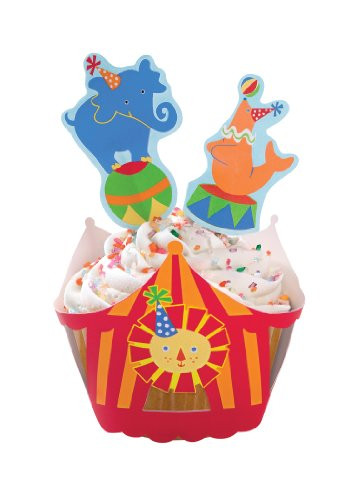 Wilton Big Top Cupcake Wraps'n Pix, 12 Count- Discontinued By Manufacturer