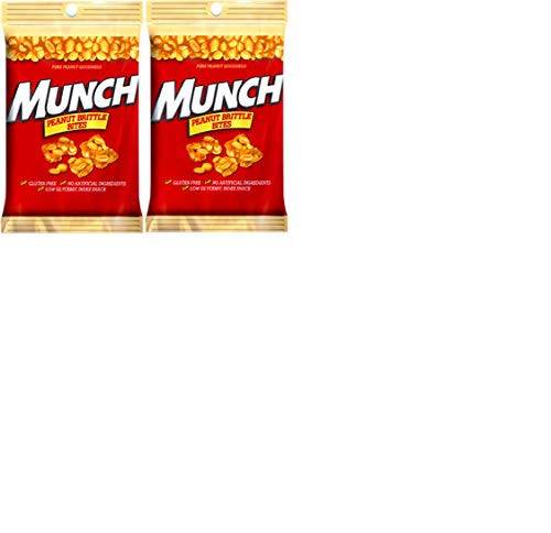 NEW Munch Pure Peanut Goodness Brittle Bites- 4.0 Oz. On The Go Bag  2