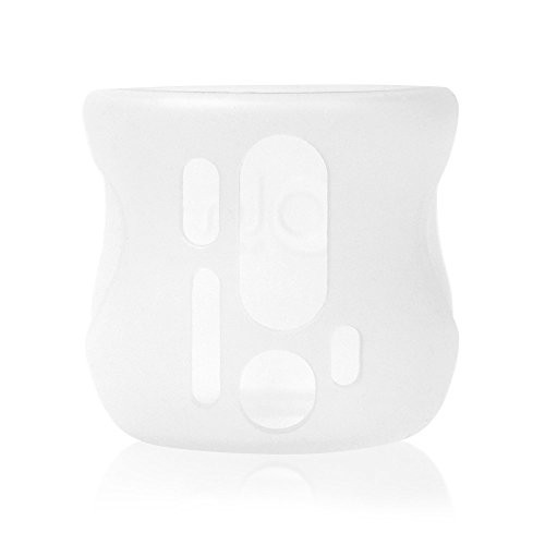 Olababy Silicone Sleeve for Avent Natural Glass Bottles  4 oz  Translucent