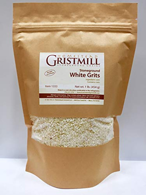 Homestead Gristmill Non-GMO Chemical-Free All-Natural Stone-ground White Corn Grits 2 Pack Homestead Gristmill Non-GMO Chemical-Free All-Natural Stone-ground White Corn Grits 2 Pack