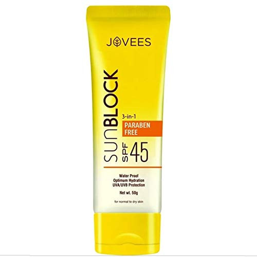 Jovees Anjeer  and  Carrot Sunblock with SPF 45 - 100 grams