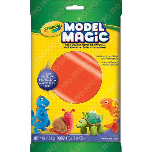 Crayola Model Magic Clay Bag, Neon Red, 4-Ounce
