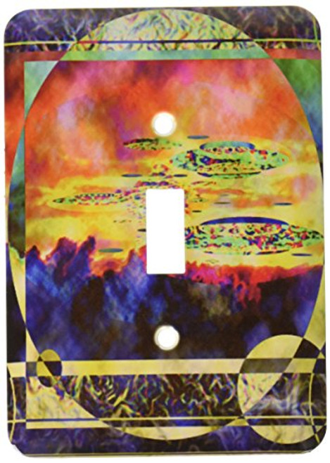3dRose Lsp_13646_1 Ufo Sunrise Single Toggle Switch