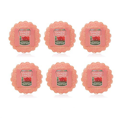 Yankee Candle New Sun Drenched Apricot Rose Lot of 6 Tarts Wax Mets