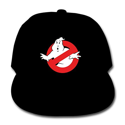 Ghostbusters Boys and Girls Adjustable Baseball Caps Hip Hop Cap Breathable Pure Colour Sun Hat Black