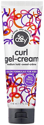 SoCozy Curl Gel-Cream - Moisturizes and Smooths for Soft  Touchable Curls - Medium-Hold  Sweet-Crème Scent  4 Fluid Ounces