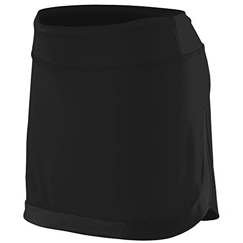 Augusta Sportswear Girls  Action Color Block Skort M Black Black