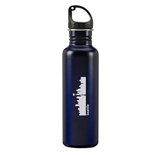 LXG  Inc. Seattle  Washington-24 Ounce Sport Water Bottle-Blue