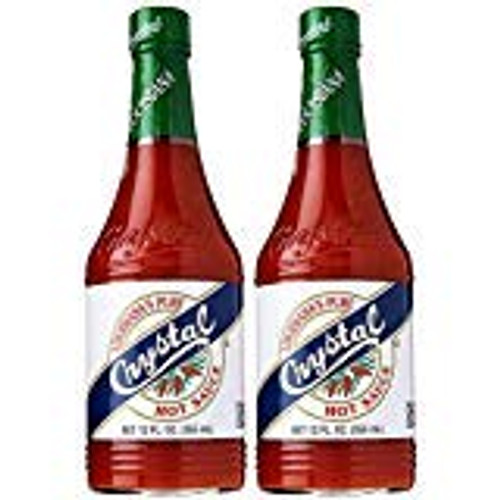 Crystal Hot Sauce  Louisiana s Pure Hot Sauce  12 Fluid Ounces - PACK OF 4