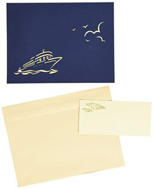 Lin Pop-Up Greeting Cards  3D Cards Travel Voucher Cruise  Cruise Ship