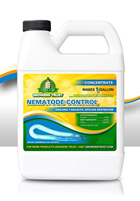 Growers Trust Nematode Control Non-toxic  Biodegradable - Natural Nematode -Treatment  Solution Makes 1 gallon RTU