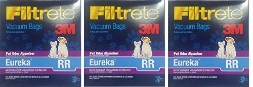 3M Filtrete Eureka RR MicroAllergen Bags with Carbon for Odor absorber 3 packs   9 bags package