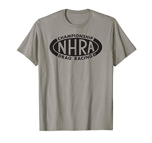 NHRA Championship Drag Racing black oval logo T-Shirt