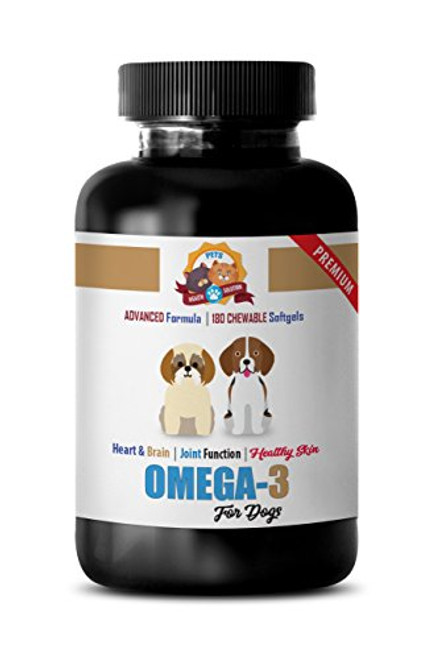 Anti inflammatory Supplement for Dogs - Omega 3 - Dog Chewy SOFTGELS - Skin Health - Joint Support - Heart Health - Sardine Oil for Dogs - 180 Softgels 1 Bottle Anti inflammatory Supplement for Dogs - Omega 3 - Dog Chewy SOFTGELS - Skin Health - Joint Support - Heart Health - Sardine Oil for Dogs - 180 Softgels 1 Bottle