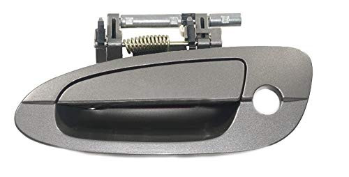 Patlin Front Left Driver Side Outside Exterior Door Handle KY2 Polished Pewter Metallic Compatible Replacement for 2002-2006 Nissan Altima