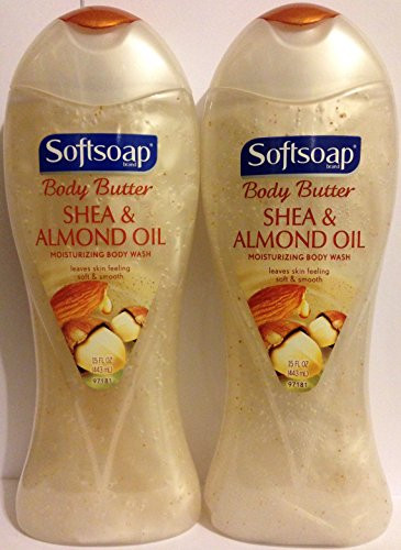 Softsoap Ultra Rich Shea Butter and Almond Oil Moisturizing Body Wash 15 oz  Pack of 4
