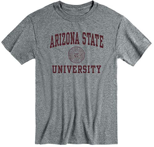 Ivysport Arizona State University Sun Devils Short-Sleeve T-Shirt  Heritage  Charcoal Heather  Large