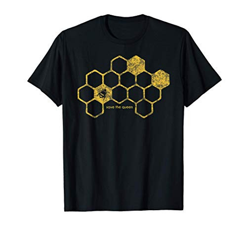 Bee Honeycomb Save the Queen Beekeeper Apiarist Gift T-Shirt Bee Honeycomb Save the Queen Beekeeper Apiarist Gift T-Shirt