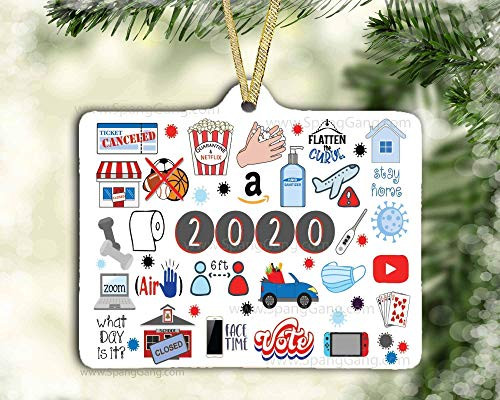 2020 Christmas Ornament   COVID Christmas   Pandemic Ornament