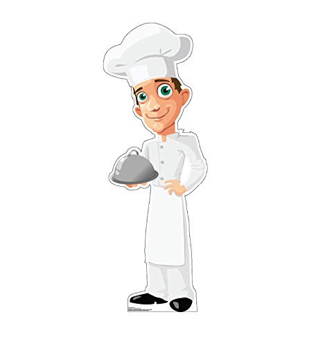 Advanced Graphics Cartoon Chef Life Size Cardboard Cutout Standup