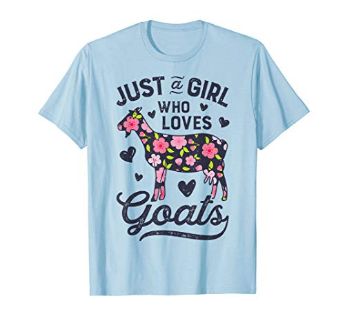 Just a Girl who Loves Goats T shirt Goat Farmer Farm Women T-Shirt Just a Girl who Loves Goats T shirt Goat Farmer Farm Women T-Shirt