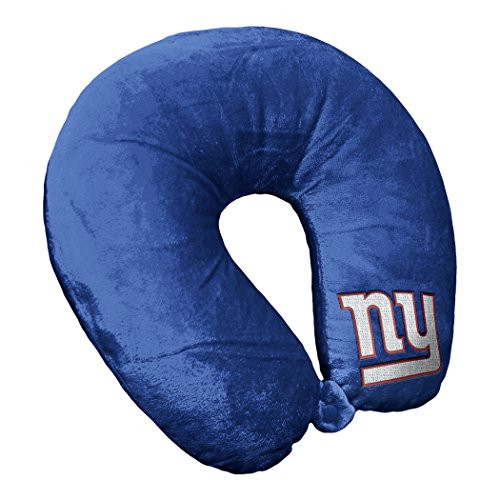 The Northwest Company Officially Licensed NFL New York Giants Applique Travel Neck Pillow  Blue  One Size