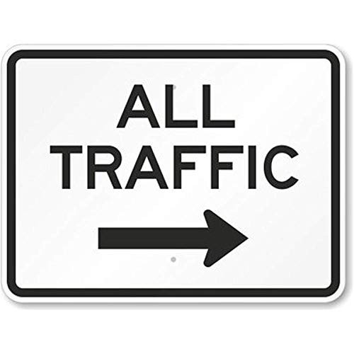 All Traffic  Retro Metal Sign-Aluminum Wall Decor ?20x30Cm 8x12Inch  Waterproof Vintage Look Sign Metal Plate For Bars All Kinds Of Individual Character Places Or Home Decoration