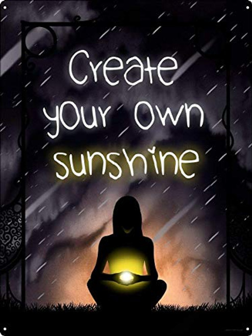 Create Your Own Sunshine Classic Metal Tin Sign ?20x30Cm 8x12Inch  Multipurpose Vintage Look Signs Metal Plate For Guesthouses All Kinds Of Individual Character Places Or Home Decoration