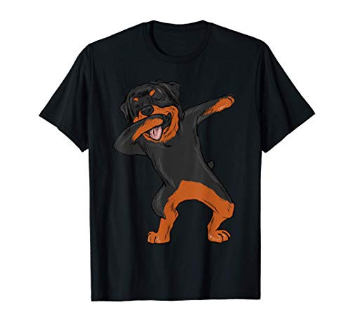 Dabbing Rottweiler Rott Dog Boys Girls Dab Dance T-Shirt