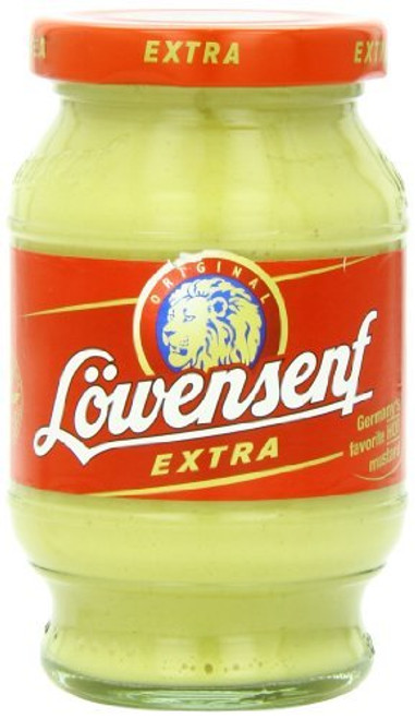 Lowensenf Mustard in Jar  Extra Hot  9.3 Ounce-SET OF 2
