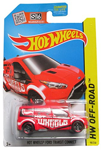 Hot Wheels, 2015 HW Off-Road, Ford Transit Connect [Red] #98/250