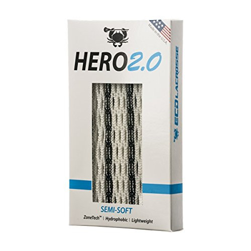 East Coast Dyes Lacrosse Hero 2.0 Mesh - Semi-Soft - Black Striker