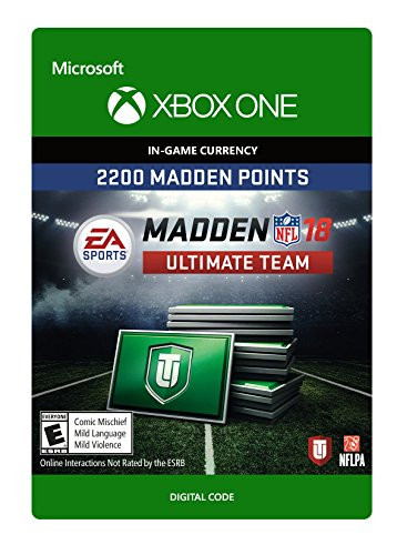 Madden 18 - 2200 Ultimate Team Points - Xbox One  Digital Code