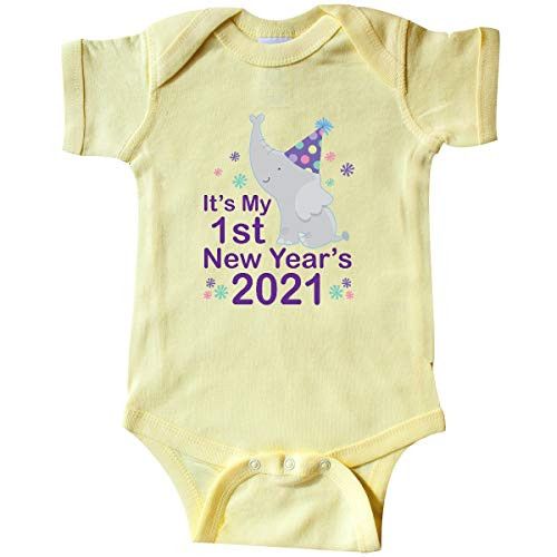 inktastic My 1st New Years 2021 Infant Creeper Newborn Banana 3c825