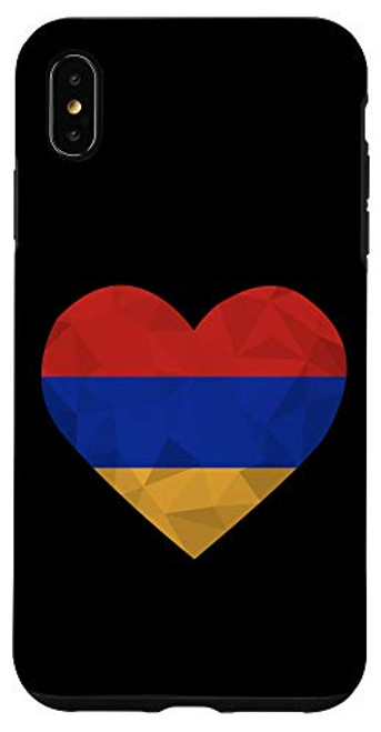 iPhone XS Max I Love Armenia Flag Heart Low Poly Armenian Travel Vacation Case iPhone XS Max I Love Armenia Flag Heart Low Poly Armenian Travel Vacation Case