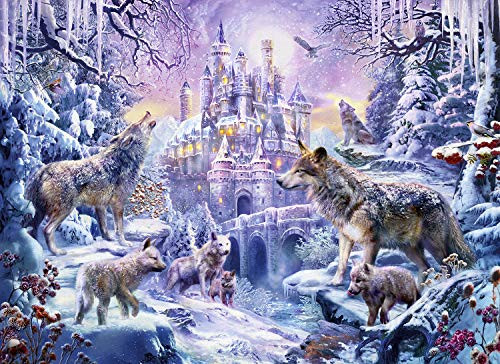 Castle Wolves 500 pc Oversized Pieces Jigsaw Puzzle by SUNSOUT INC Castle Wolves 500 pc Oversized Pieces Jigsaw Puzzle by SUNSOUT INC
