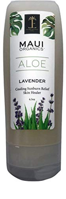 Maui Organics Intense Sunburn Relief and Skin Healer Cool Lavender Aloe  4.5 Ounce