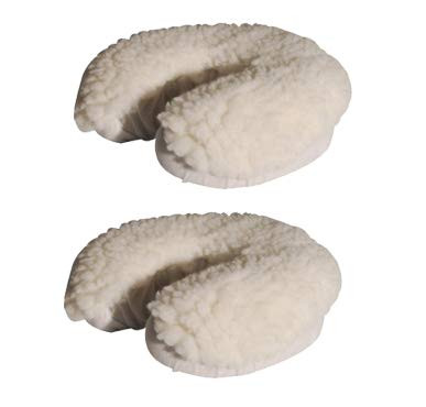 Prettyia 2pcs Fleece Massage Table Bed Chair Headrest Face Cradle Pillow Cover