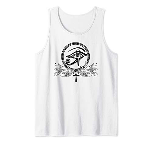 Egyptian All Seeing Eye of Ra - Sun God Ankh Tank Top