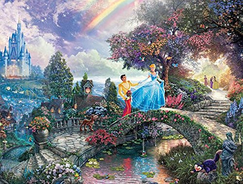 Ceaco Thomas Kinkade Disney Princess Collection Cinderella Jigsaw Puzzle  300 Pieces