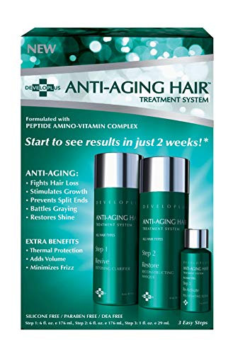 Developlus   Anti-Aging Hair Treatment System   Moisturizing Nourishing Hair Product   Fortifying   Deep Conditioning
