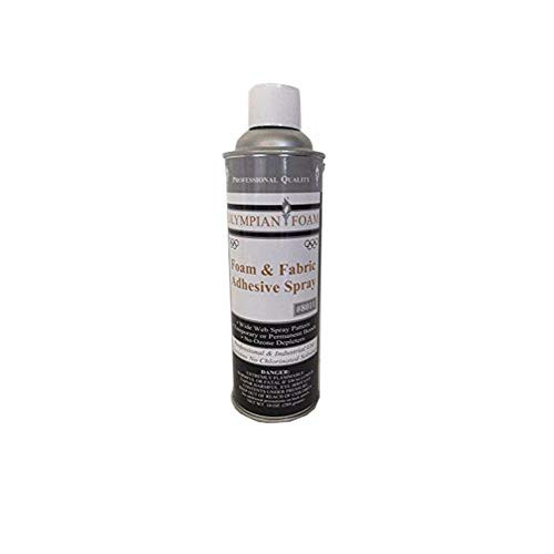 FoamRush Professional Quality Aerosol Multipurpose Fast Tack Spray Adhesive  10-Ounce for Acoustic Panels  and  Craft Upholstery Foam Adhesive  and  Fabric Glue