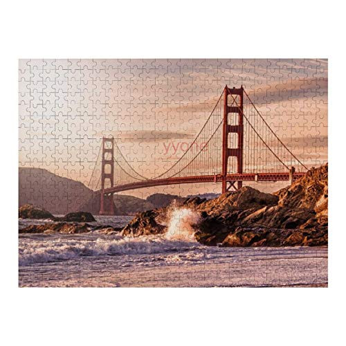 300 Piece Wooden Jigsaw Puzzle Golden Gate Bridge San Francisco at Sunset Jigsaw Puzzles Fun Game Toys Birthday Gifts Without Frame 300 Piece Wooden Jigsaw Puzzle Golden Gate Bridge San Francisco at Sunset Jigsaw Puzzles Fun Game Toys Birthday Gifts Without Frame