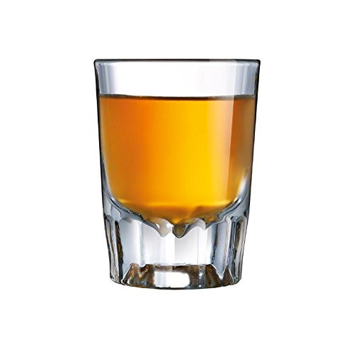 Luminarc Barcraft Fluted Shot Glass  Set of 6   2 oz  Clear