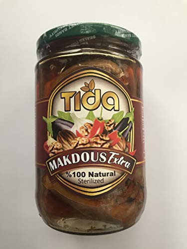 Makdous  All Natural Stuffed Baby Eggplants   19.7 oz