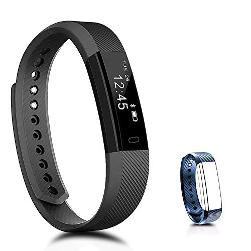 PINGKO Fitness Tracker Fitness Watch with Heart Rate Monitor Activity Tracker Waterproof Smart Bracelet with Step Counter Sleep Monitor Pedometer Watch for Android iOS Phone