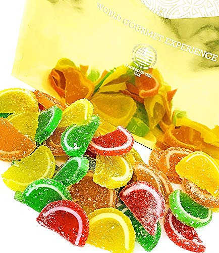 Boston Mini Assorted Fruit Jelly Slices   Bulk Unwrapped Agar-Agar   2.5 Pounds